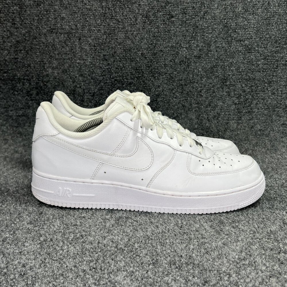 Nike Air Force 1 Low '07‎ Shoes Men's White Leather Retro Athletic Lace Sneakers